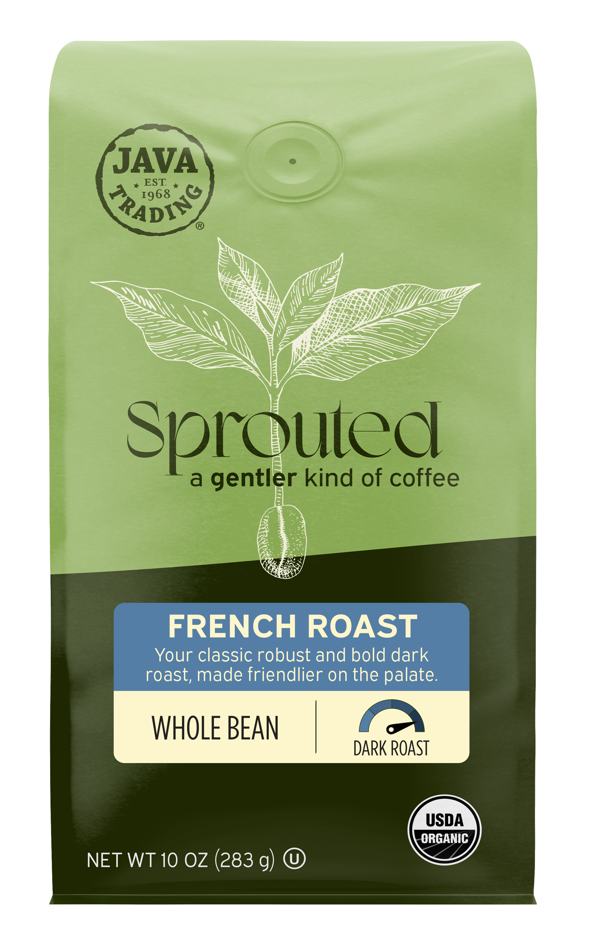 Sprouted Organic French Roast Whole Bean - Dark Roast – Java Trading