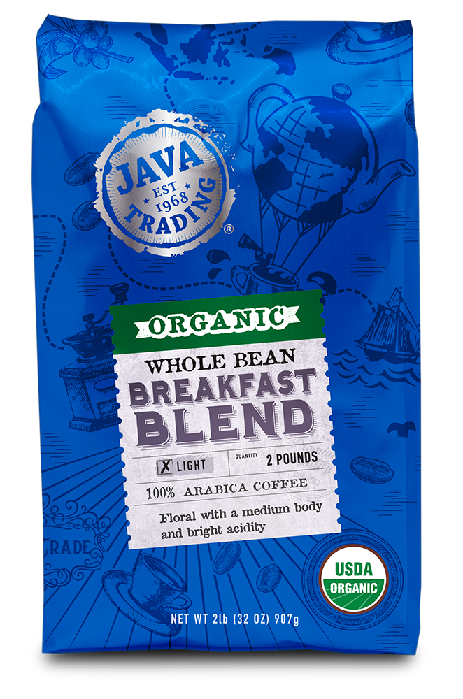 Organic Breakfast Blend Whole Bean - 2 lb.