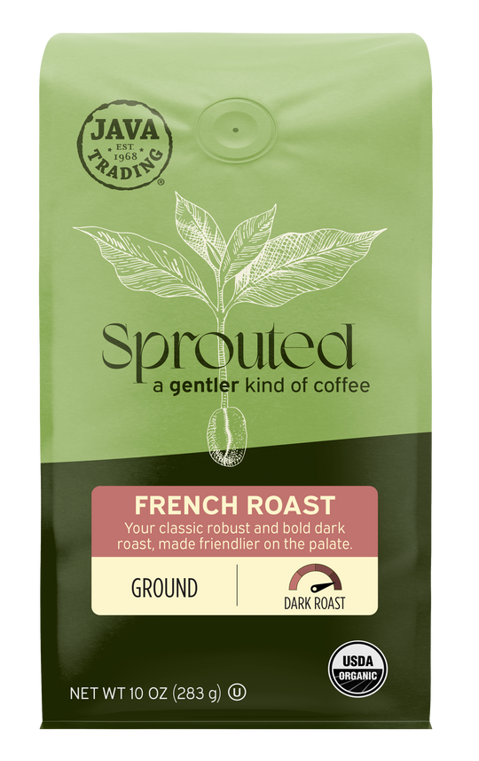 Sprouted Organic French Roast Ground - Dark Roast