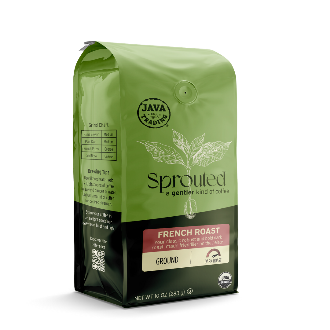 Sprouted Organic French Roast Ground - Dark Roast