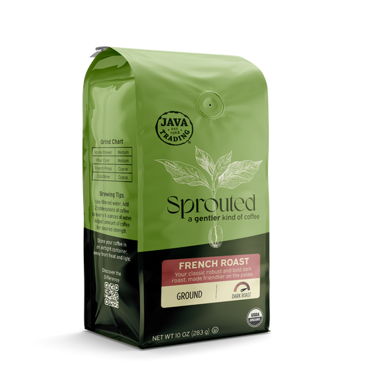 Sprouted Organic French Roast Ground - Dark Roast