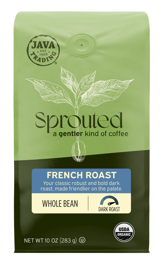 Sprouted Organic French Roast Whole Bean - Dark Roast
