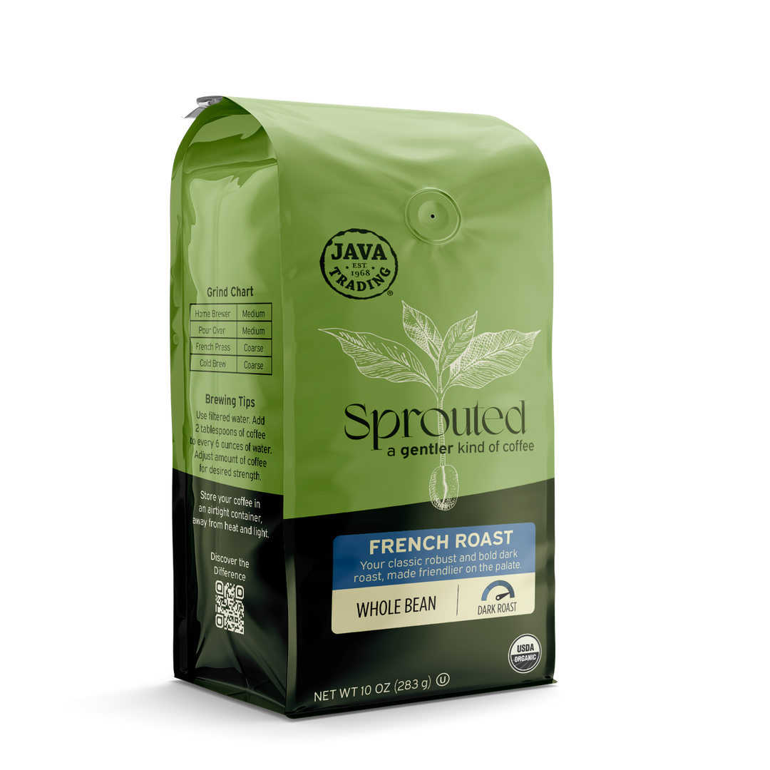 Sprouted Organic French Roast Whole Bean - Dark Roast