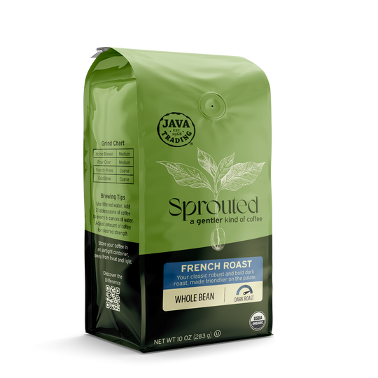 Sprouted Organic French Roast Whole Bean - Dark Roast