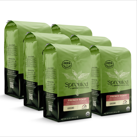Sprouted Organic French Roast Ground - Dark Roast