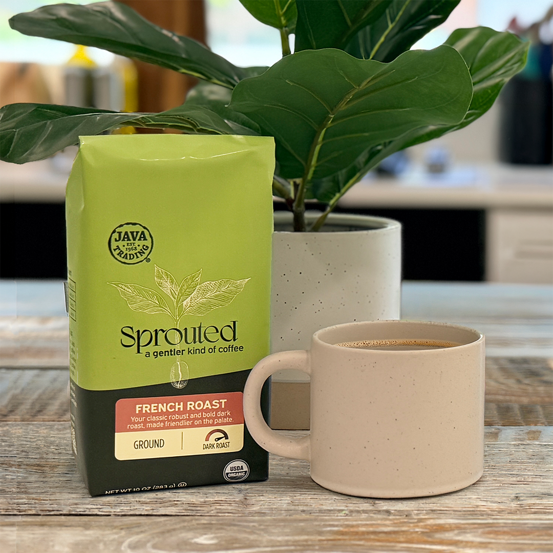 Sprouted Organic French Roast Ground - Dark Roast
