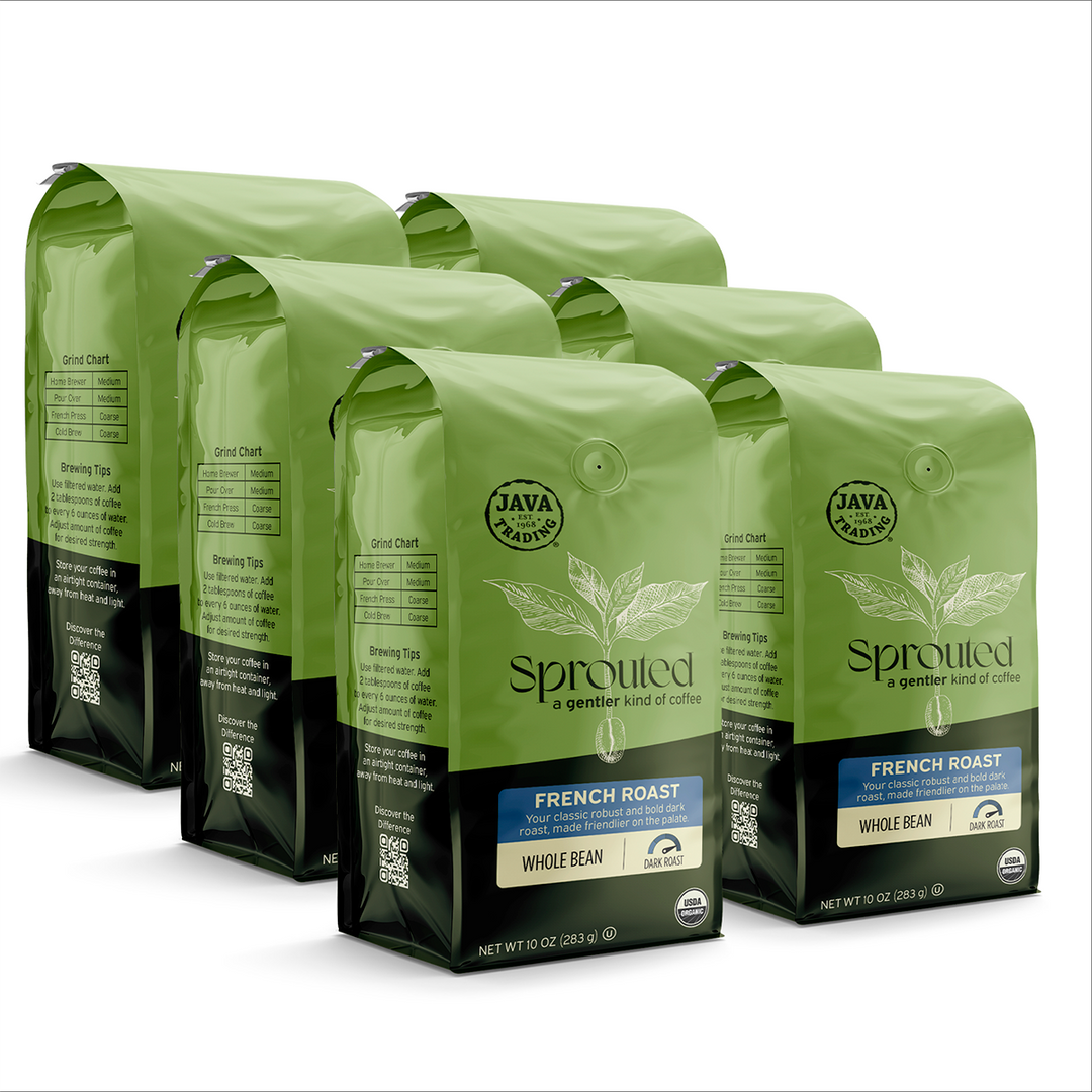 Sprouted Organic French Roast Whole Bean - Dark Roast