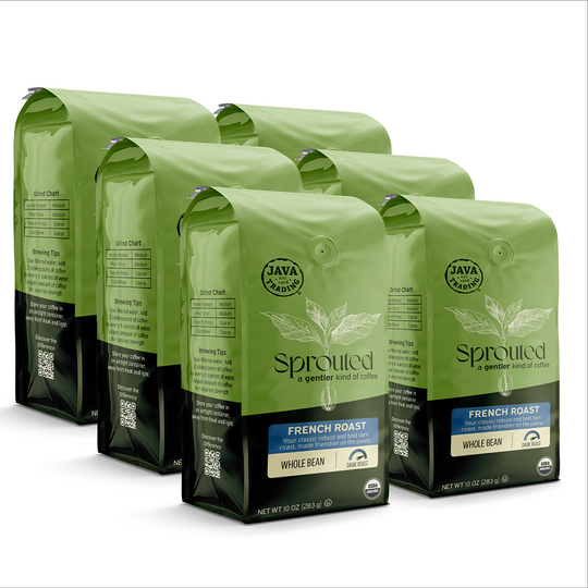 Sprouted Organic French Roast Whole Bean - Dark Roast