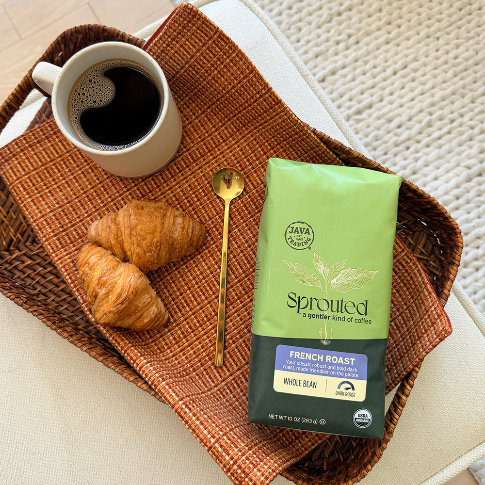 Sprouted Organic French Roast Whole Bean - Dark Roast